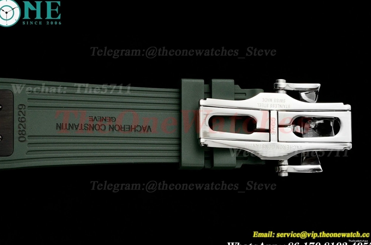 Overseas 5520V RU Dial 8F A7750 Green 41mm SS Mod 0309